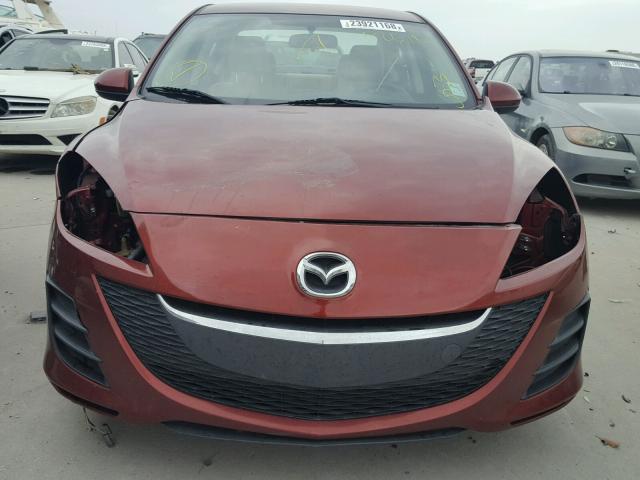 JM1BL1SF5A1102638 - 2010 MAZDA 3 I RED photo 9