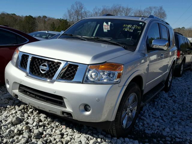 5N1BA0ND7CN612491 - 2012 NISSAN ARMADA SV SILVER photo 2