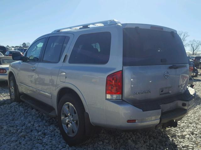 5N1BA0ND7CN612491 - 2012 NISSAN ARMADA SV SILVER photo 3