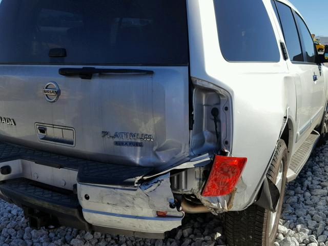 5N1BA0ND7CN612491 - 2012 NISSAN ARMADA SV SILVER photo 9