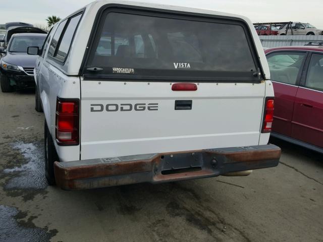 1B7GL23X6SW927076 - 1995 DODGE DAKOTA WHITE photo 3