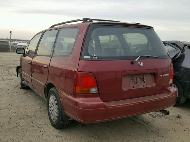 JHMRA1867SC015193 - 1995 HONDA ODYSSEY LX RED photo 3