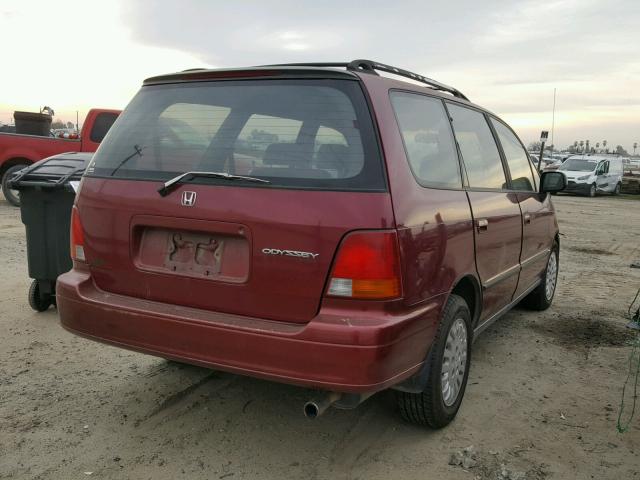 JHMRA1867SC015193 - 1995 HONDA ODYSSEY LX RED photo 4