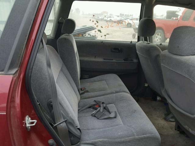 JHMRA1867SC015193 - 1995 HONDA ODYSSEY LX RED photo 6