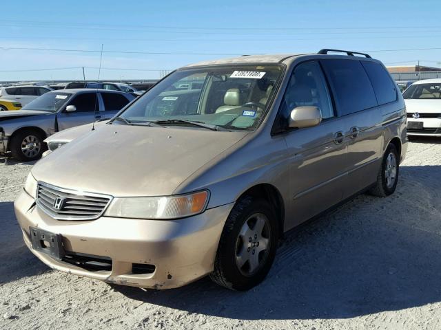 2HKRL1873YH547610 - 2000 HONDA ODYSSEY EX GOLD photo 2