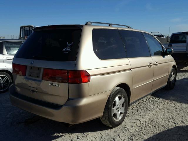 2HKRL1873YH547610 - 2000 HONDA ODYSSEY EX GOLD photo 4