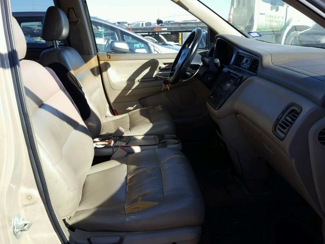 2HKRL1873YH547610 - 2000 HONDA ODYSSEY EX GOLD photo 5