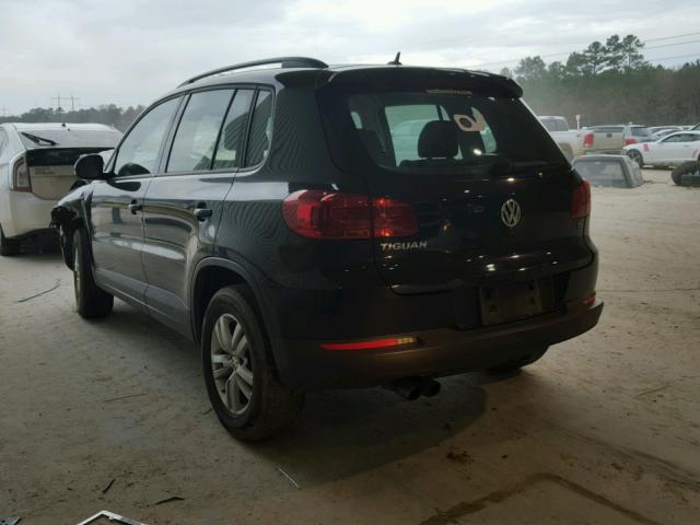 WVGAV7AX4GW581824 - 2016 VOLKSWAGEN TIGUAN S BLACK photo 3