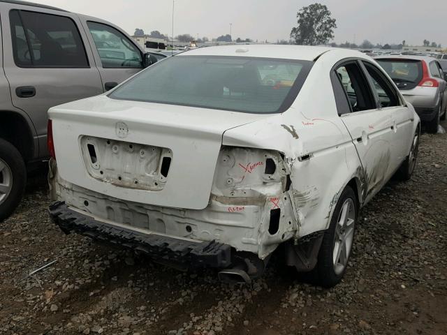 19UUA66236A047294 - 2006 ACURA 3.2TL WHITE photo 4