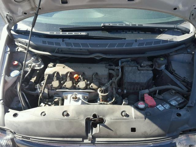 2HGFG12658H523701 - 2008 HONDA CIVIC LX SILVER photo 7