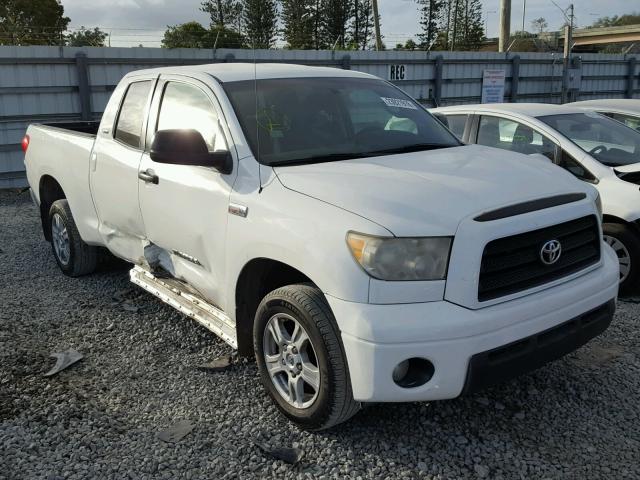 5TFRV541X7X014367 - 2007 TOYOTA TUNDRA DOU WHITE photo 1