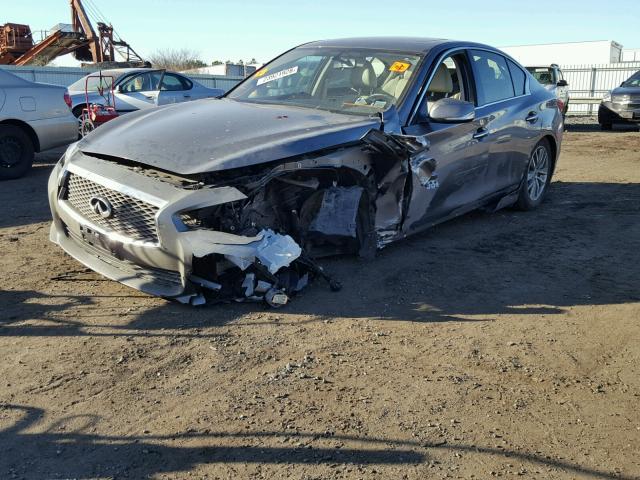 JN1BV7AR3FM404625 - 2015 INFINITI Q50 BASE Gris foto 2