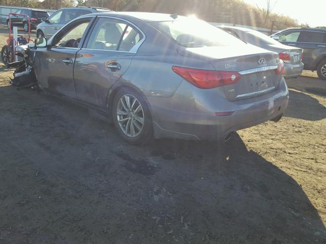 JN1BV7AR3FM404625 - 2015 INFINITI Q50 BASE Gris foto 3