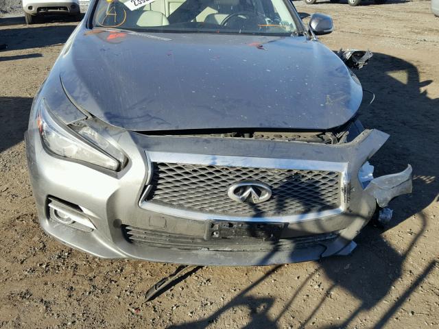 JN1BV7AR3FM404625 - 2015 INFINITI Q50 BASE Gris foto 7
