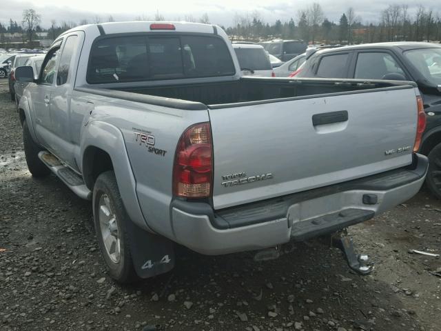 5TEUU42N26Z152232 - 2006 TOYOTA TACOMA ACC SILVER photo 3