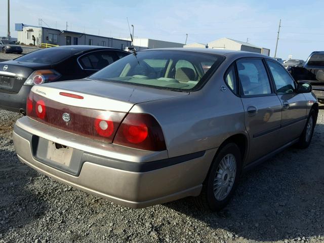 2G1WF55E519182692 - 2001 CHEVROLET IMPALA GOLD photo 4