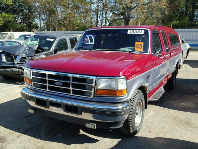 1FTEX15H8RKA85080 - 1994 FORD F150 RED photo 2