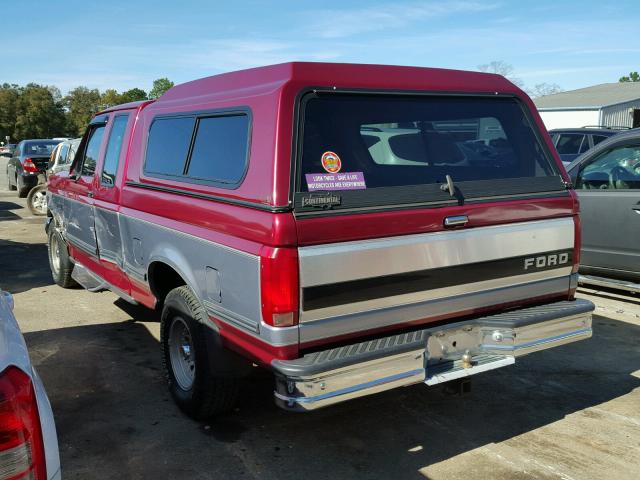 1FTEX15H8RKA85080 - 1994 FORD F150 RED photo 3