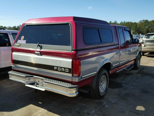 1FTEX15H8RKA85080 - 1994 FORD F150 RED photo 4