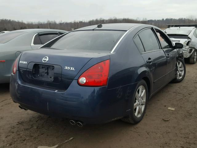 1N4BA41E64C870465 - 2004 NISSAN MAXIMA SE BLUE photo 4