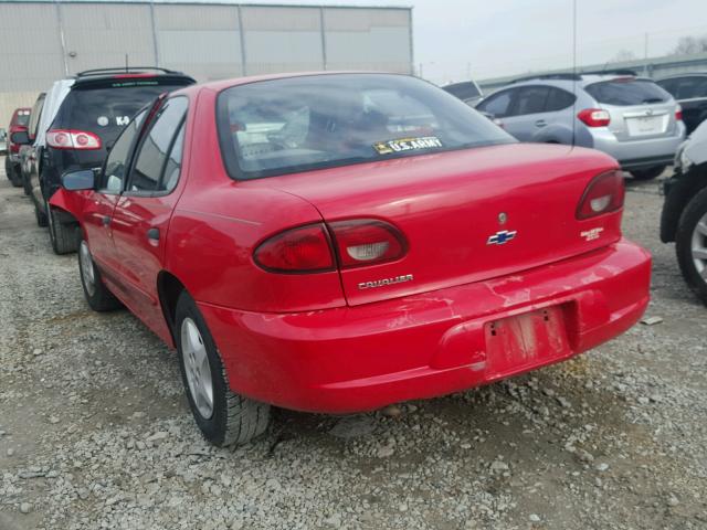 1G1JC5240Y7163087 - 2000 CHEVROLET CAVALIER RED photo 3