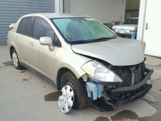 3N1BC11E29L447092 - 2009 NISSAN VERSA S TAN photo 1