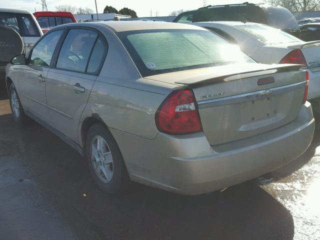 1G1ZT52895F232821 - 2005 CHEVROLET MALIBU LS TAN photo 3