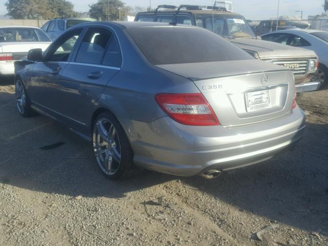 WDDGF56X78F070561 - 2008 MERCEDES-BENZ C 350 GRAY photo 3