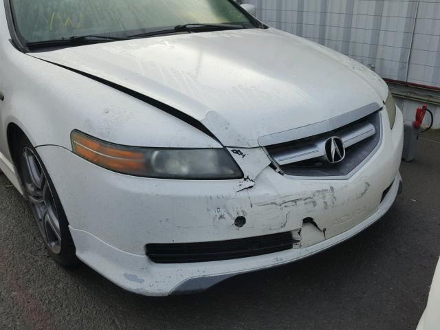 19UUA66225A073822 - 2005 ACURA TL WHITE photo 9