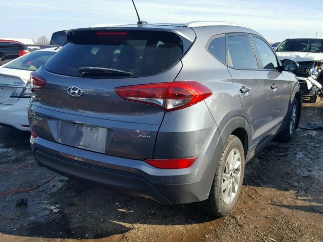 KM8J3CA47GU093001 - 2016 HYUNDAI TUCSON LIM SILVER photo 4