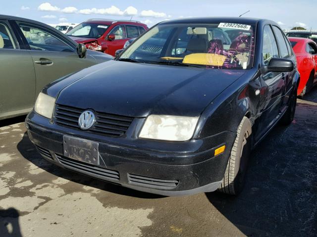 3VWRK69M91M184456 - 2001 VOLKSWAGEN JETTA GL BLACK photo 2