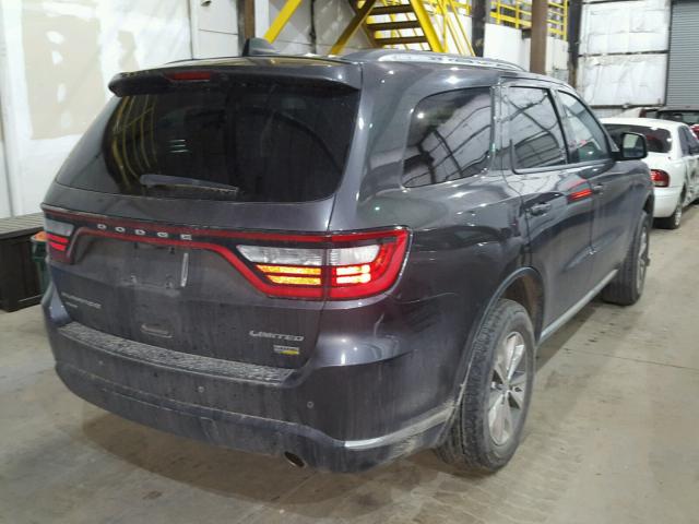 1C4RDJDG2FC817714 - 2015 DODGE DURANGO LI GRAY photo 4