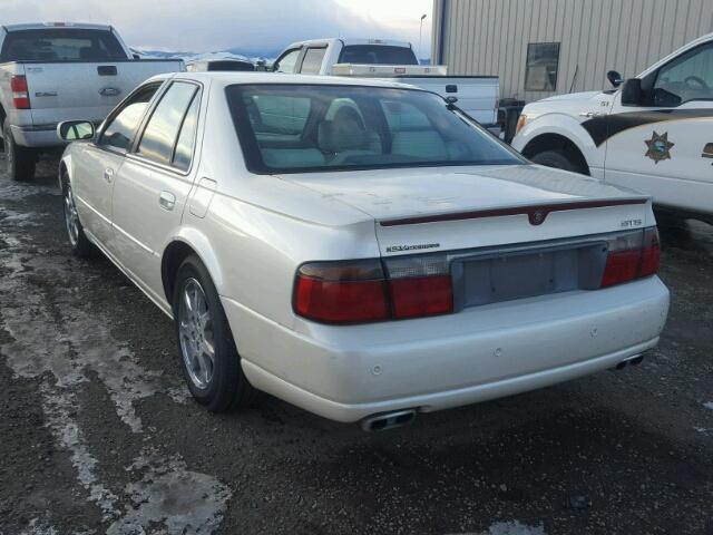 1G6KY54971U280245 - 2001 CADILLAC SEVILLE ST WHITE photo 3