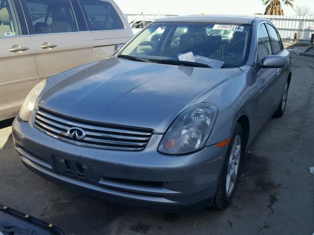 JNKCV51E34M103318 - 2004 INFINITI G35 GRAY photo 2