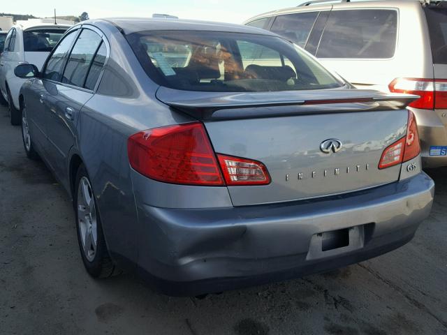 JNKCV51E34M103318 - 2004 INFINITI G35 GRAY photo 3