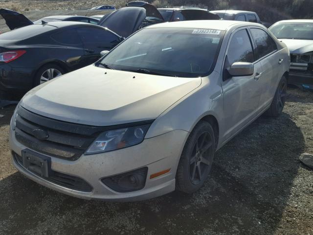 3FAHP0HA6AR315002 - 2010 FORD FUSION SE GOLD photo 2