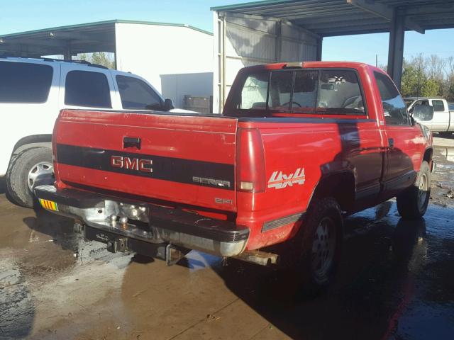 1GTDK14K5KZ535689 - 1989 GMC SIERRA K15 RED photo 4