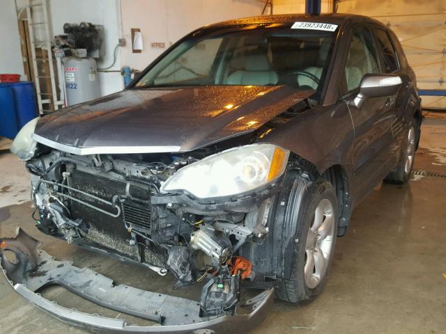 5J8TB18597A019178 - 2007 ACURA RDX TECHNO GRAY photo 2