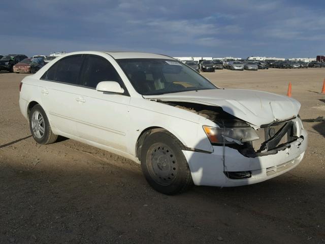 5NPET46C38H365289 - 2008 HYUNDAI SONATA GLS WHITE photo 1