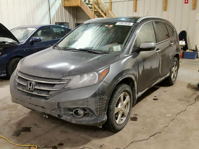 2HKRM4H96CH103470 - 2012 HONDA CR-V TOURI GRAY photo 2