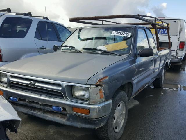 4TARN93P9SZ320661 - 1995 TOYOTA PICKUP 1/2 GRAY photo 2