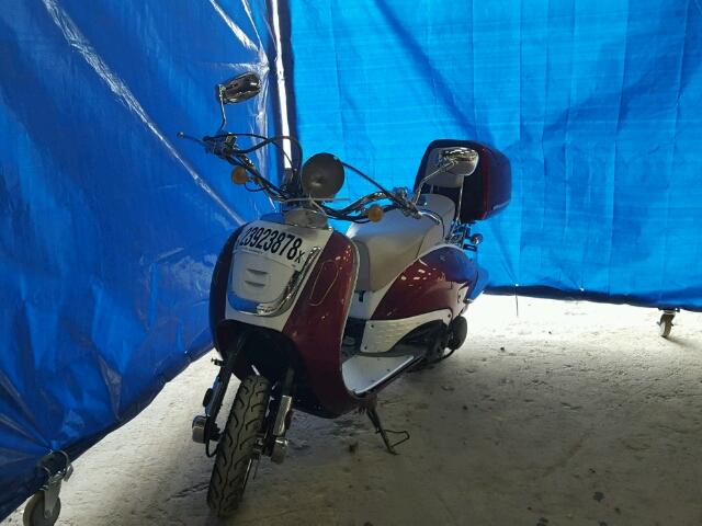 LYDYCTKH9G1500065 - 2016 YIBEN SCOOTER BURGUNDY photo 2