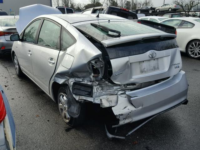 JTDKB20UX77687457 - 2007 TOYOTA PRIUS SILVER photo 3