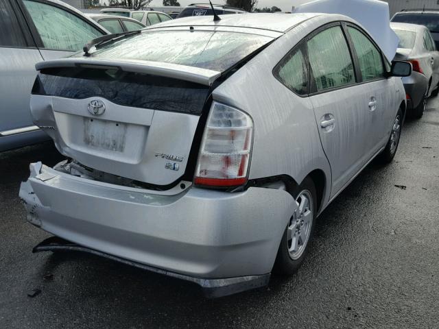 JTDKB20UX77687457 - 2007 TOYOTA PRIUS SILVER photo 4