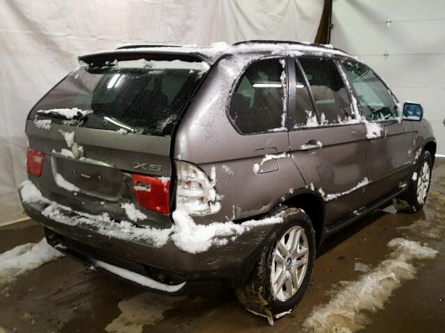 5UXFA13595LY23244 - 2005 BMW X5 3.0I GRAY photo 4