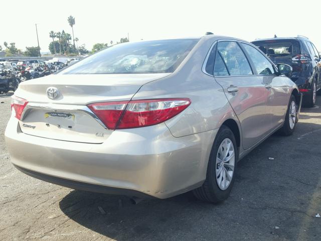 4T4BF1FK2FR492507 - 2015 TOYOTA CAMRY LE TAN photo 4