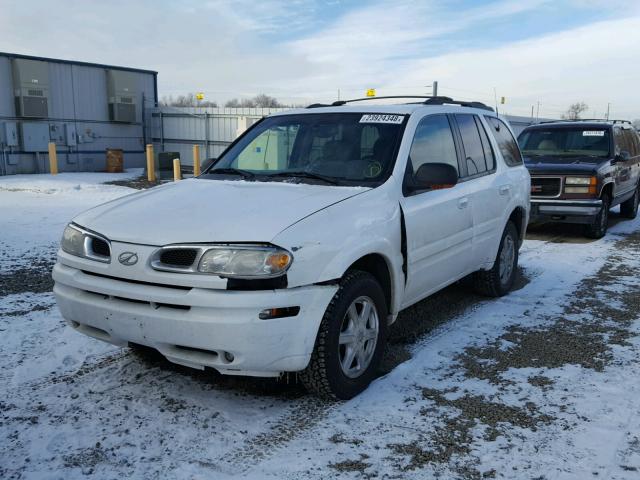 1GHDT13SX22303378 - 2002 OLDSMOBILE BRAVADA WHITE photo 2