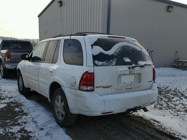 1GHDT13SX22303378 - 2002 OLDSMOBILE BRAVADA WHITE photo 3