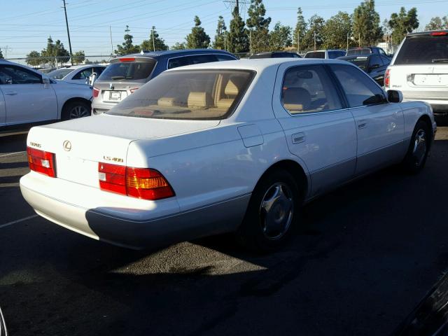 JT8BH28F1X0159012 - 1999 LEXUS LS 400 WHITE photo 4