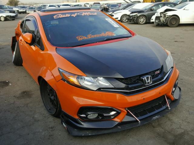 2HGFG4A59EH701082 - 2014 HONDA CIVIC SI ORANGE photo 1